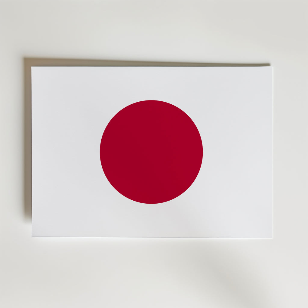Japan National Flag Poster affisch – poster till väggdekoration – köp online hos Bozetto