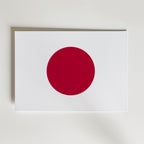 Japan National Flag Poster affisch – poster till väggdekoration – köp online hos Bozetto