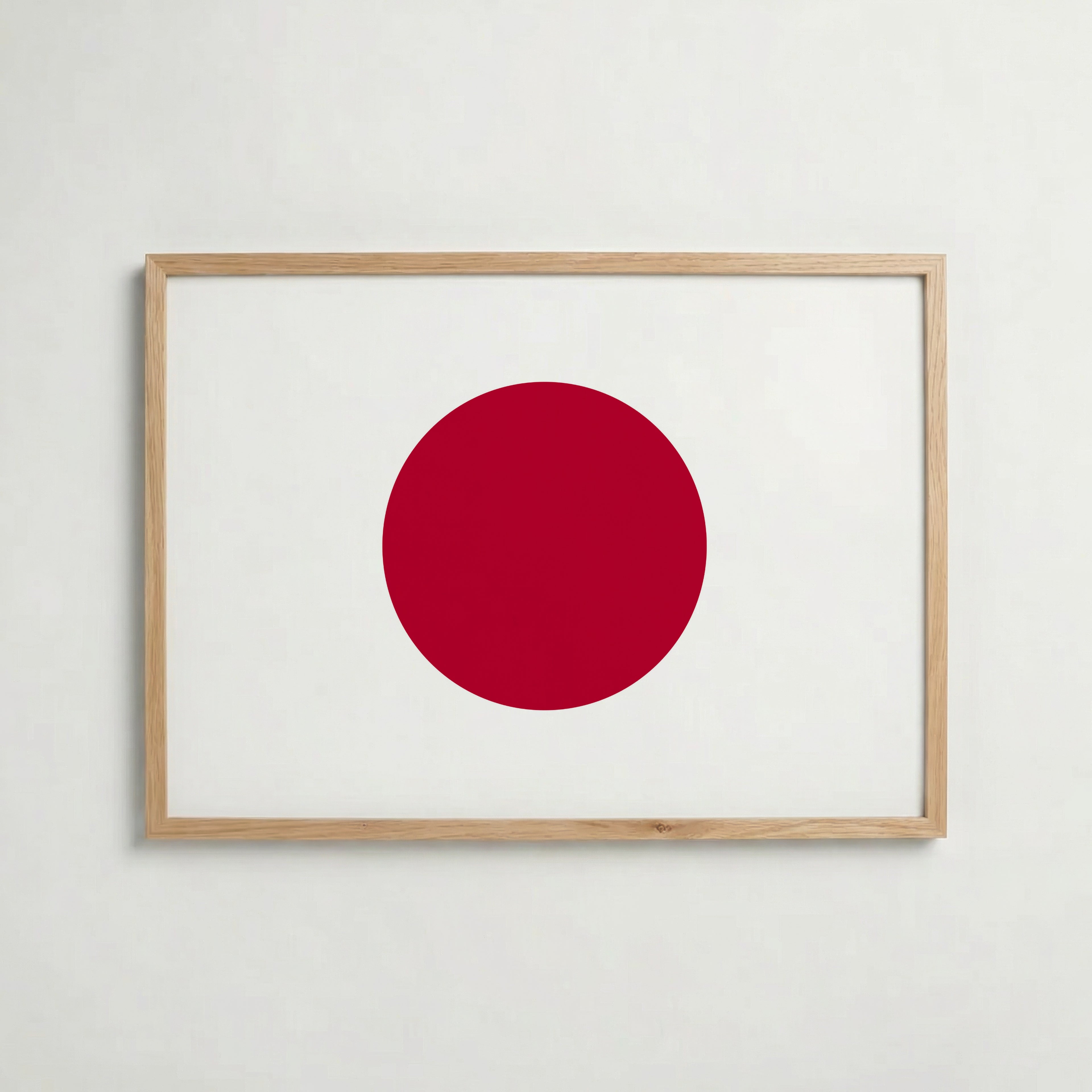 Japan National Flag Poster – poster väggdekoration inredning – Affischer hos Bozetto