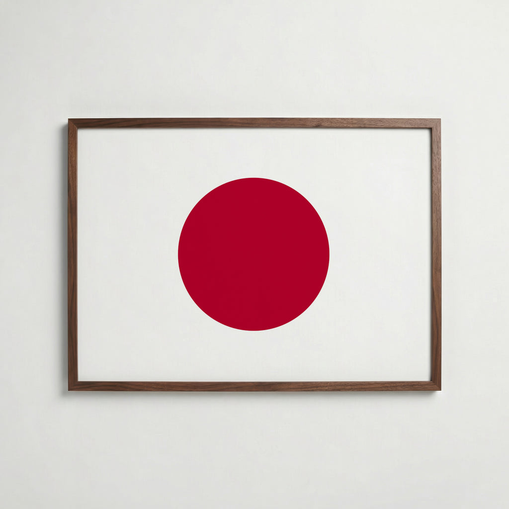 Japan National Flag Poster poster – väggdekoration för hemmet – köp hos Bozetto