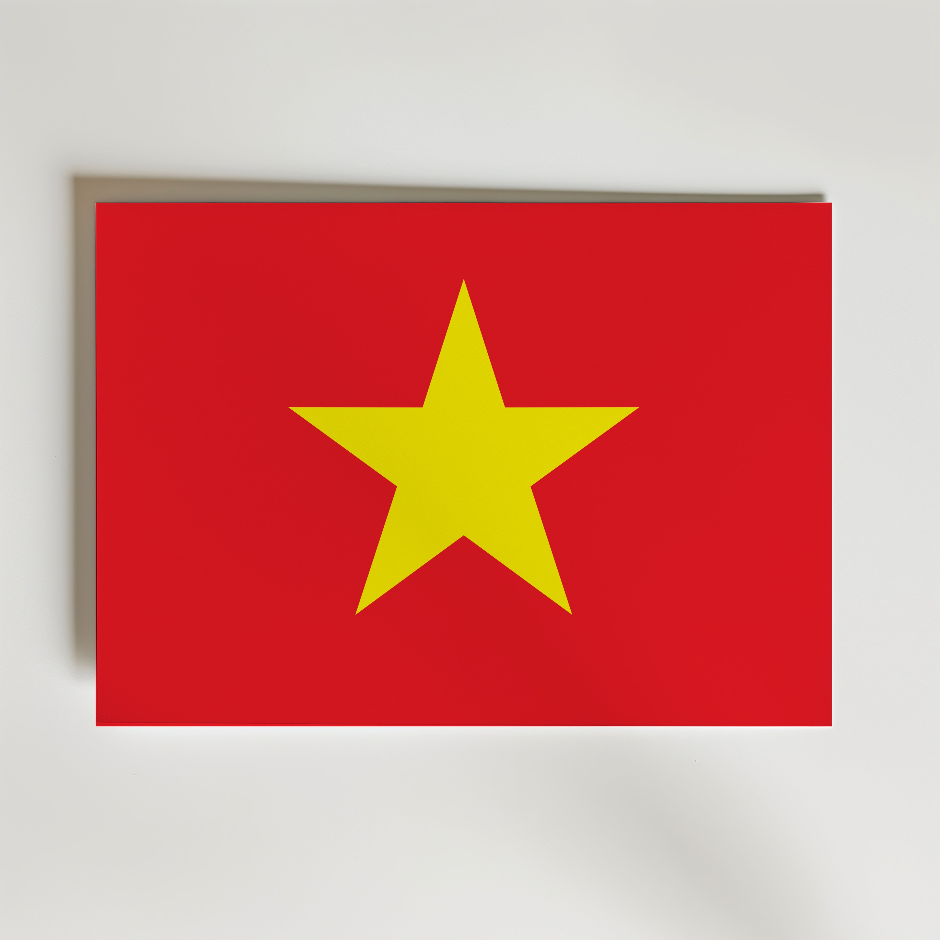 Vietnam National Flag Poster affisch – poster till väggdekoration – köp online hos Bozetto