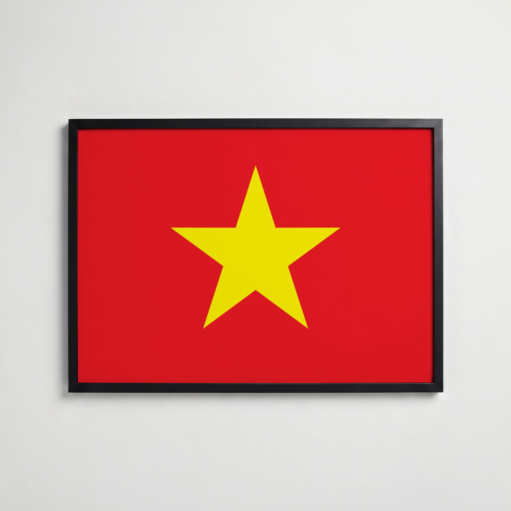 Vietnam National Flag Poster affisch – köp poster online – Bozetto väggdekoration