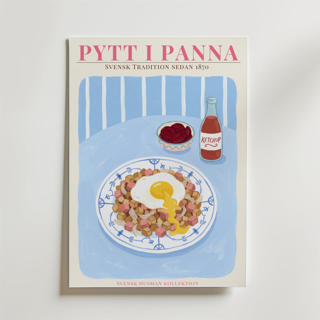 Pytt i Panna Poster affisch – poster till väggdekoration – köp online hos Bozetto