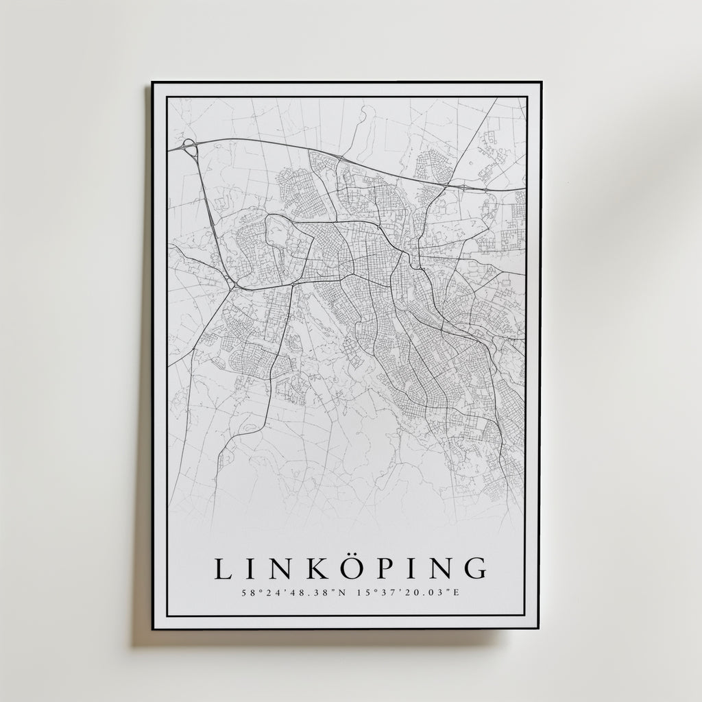 Linköping Karta Poster