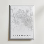Linköping Karta Poster