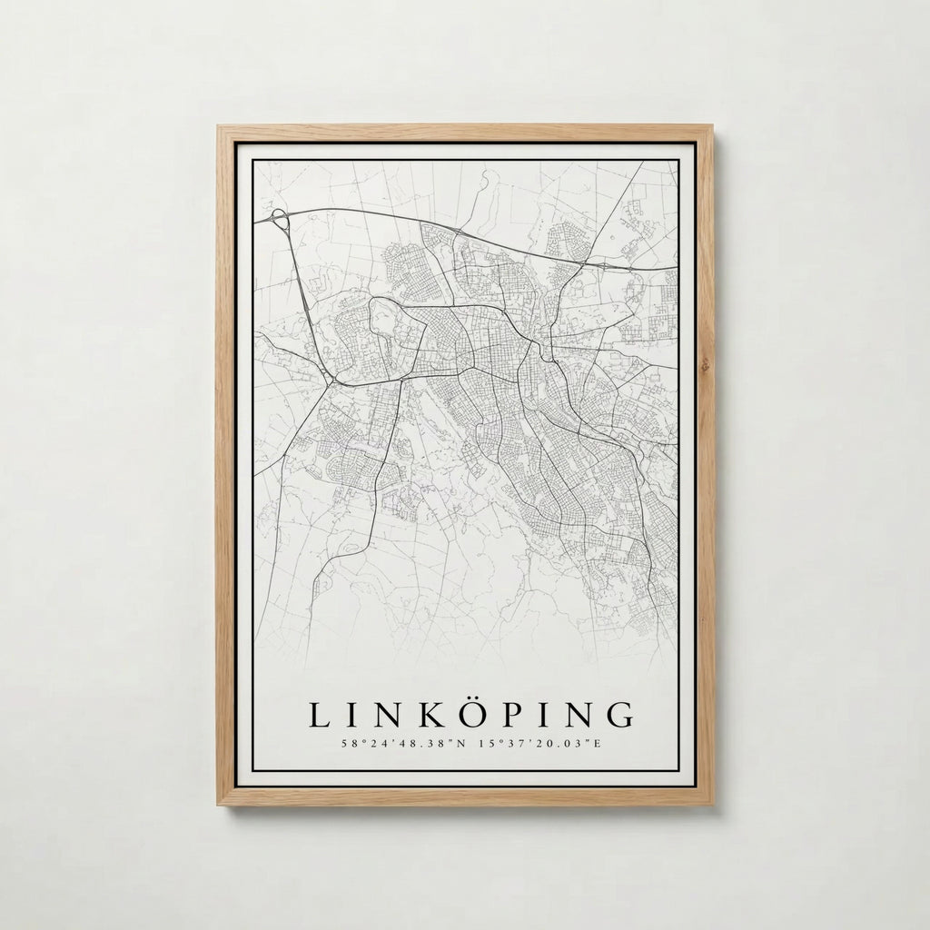 Linköping Karta Poster