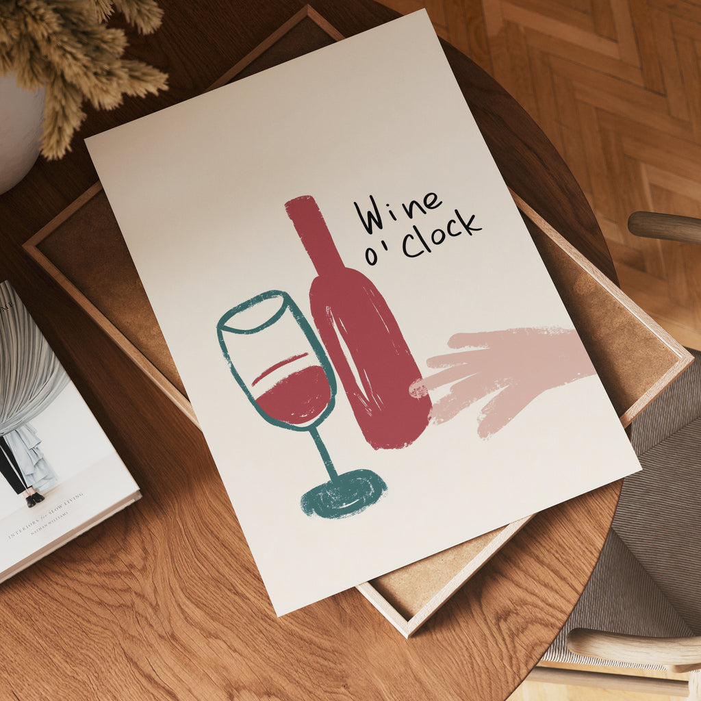 Wine O'Clock Poster