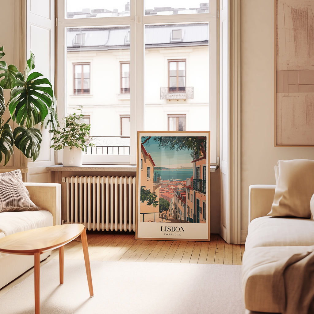 Golden Streets Of Lisbon Poster