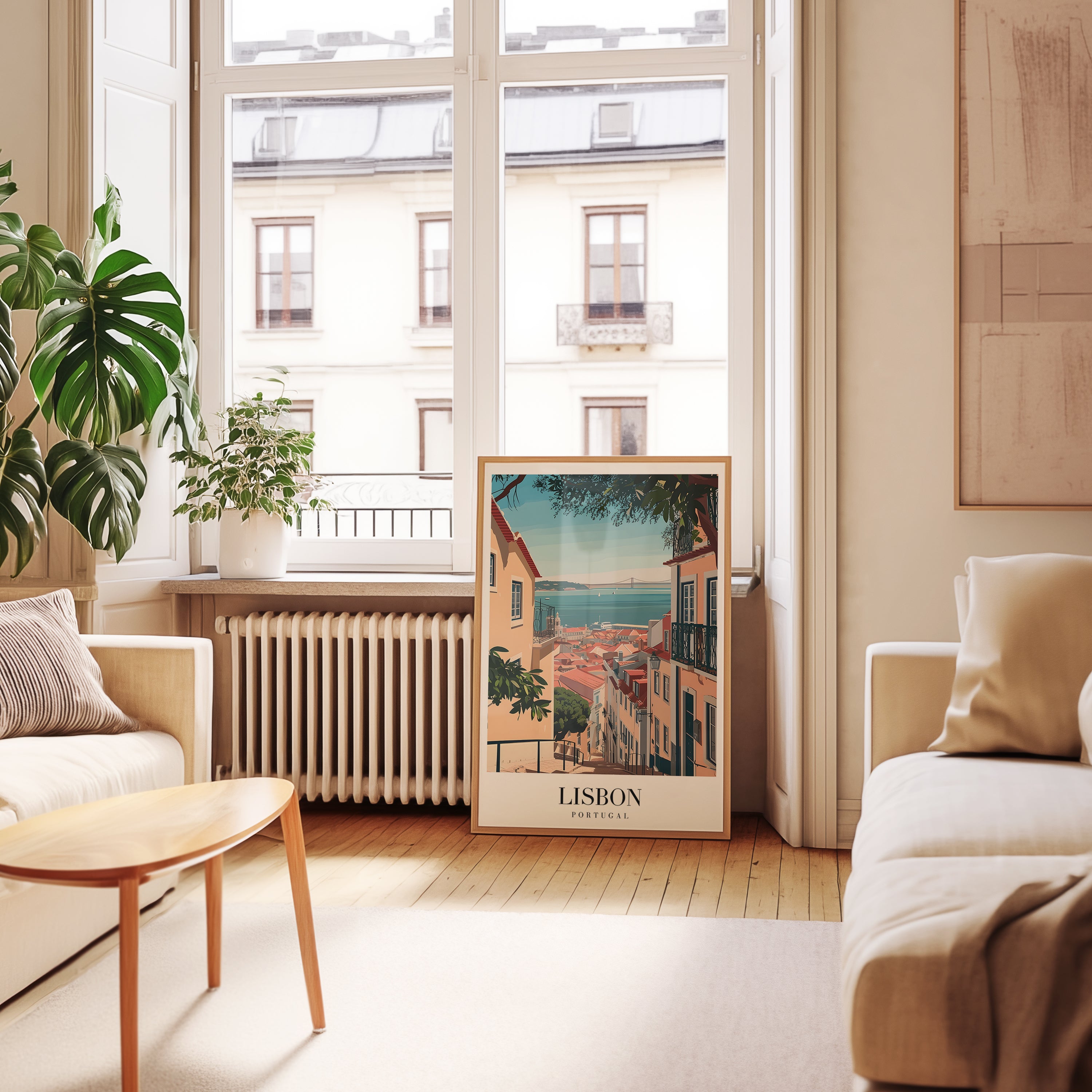 Golden Streets Of Lisbon Poster