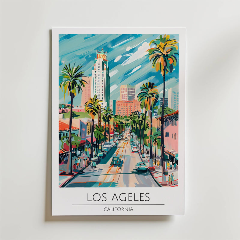 Los Angeles Palm Avenue Poster