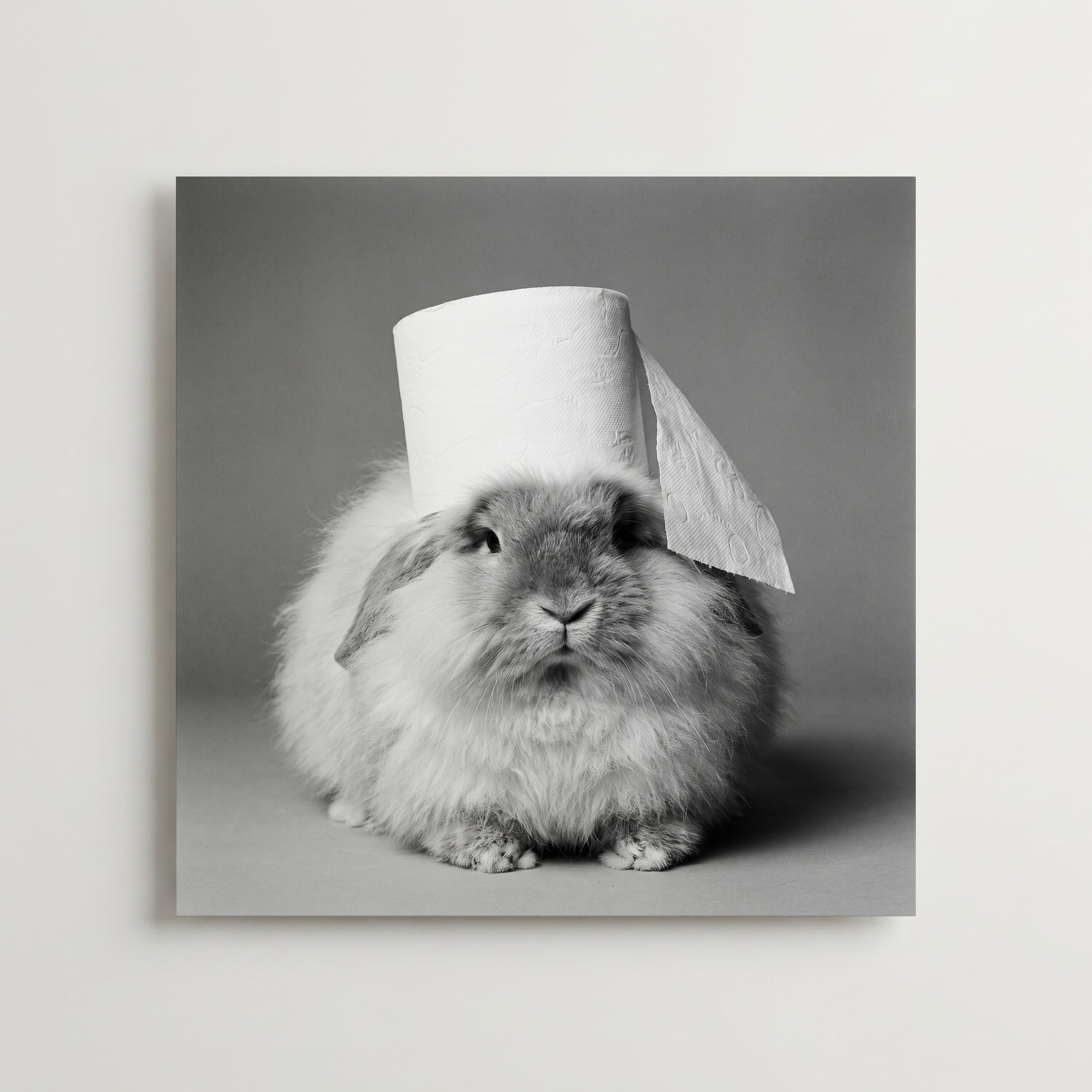 Bathroom Bunny Poster – produktbild