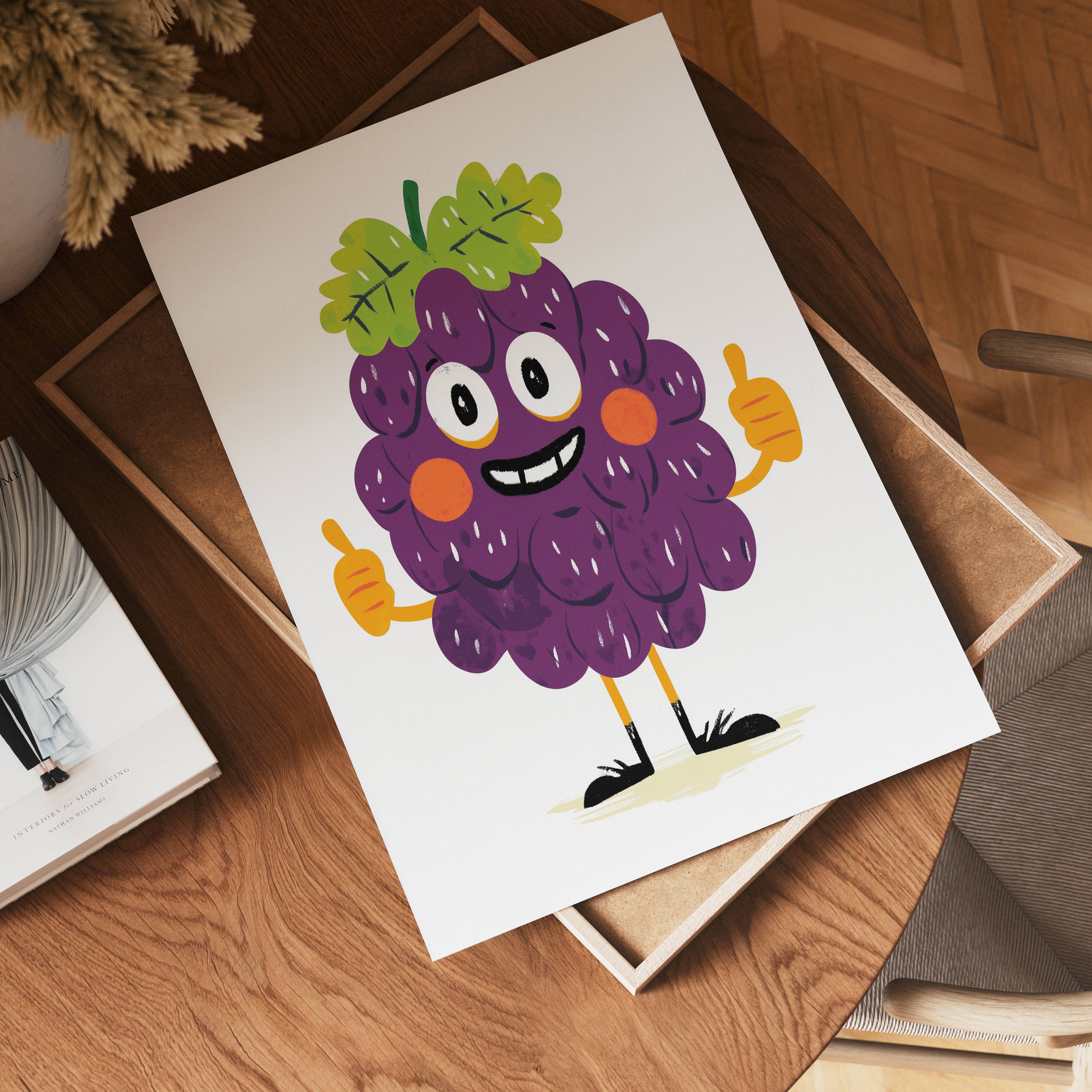 Giggly Grape Poster