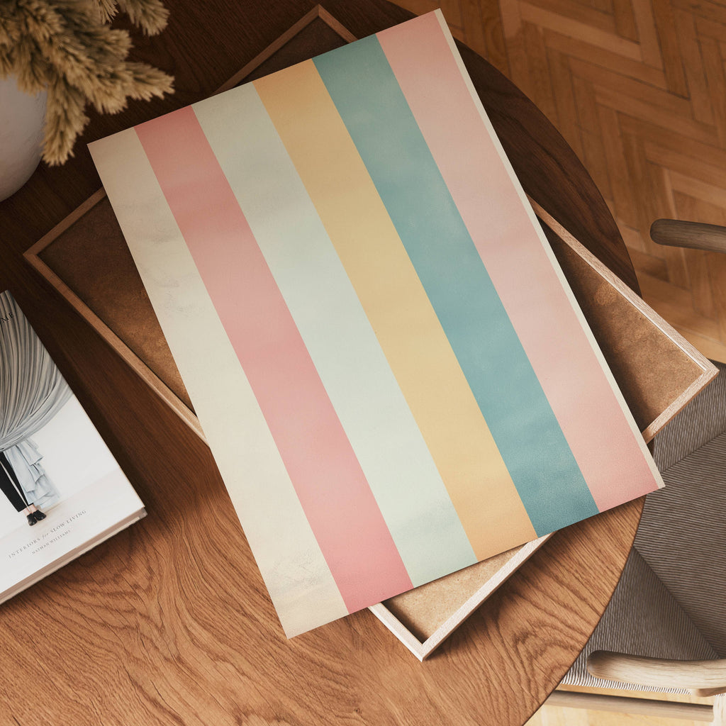 Pastel Stripes Poster