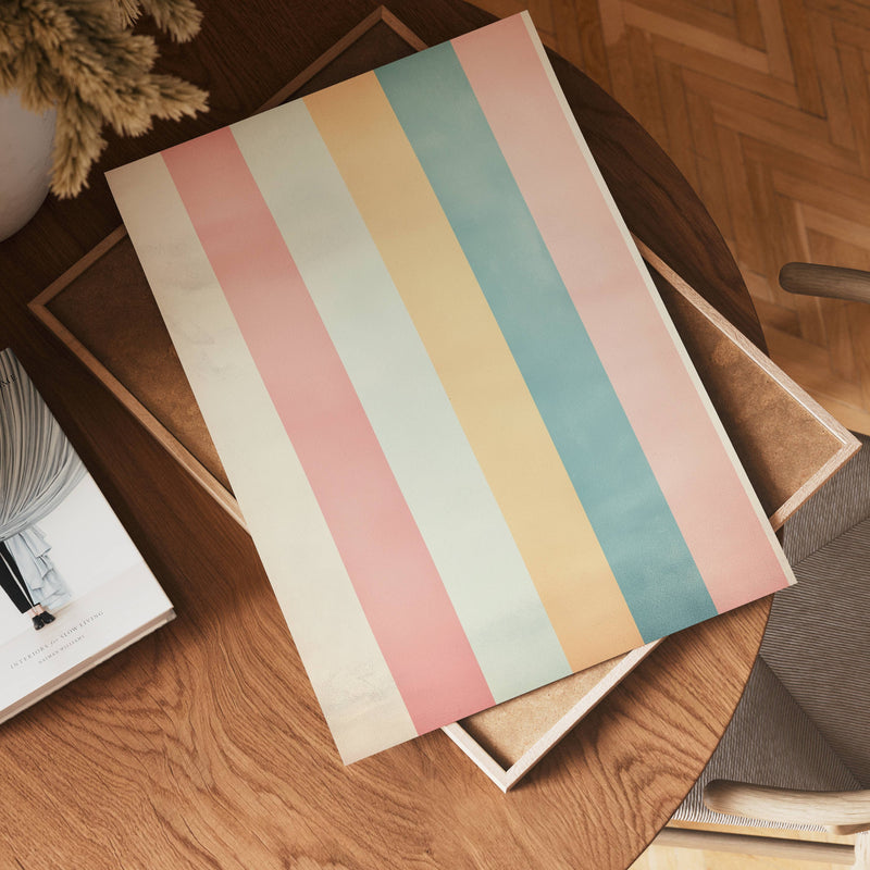 Pastel Stripes Poster