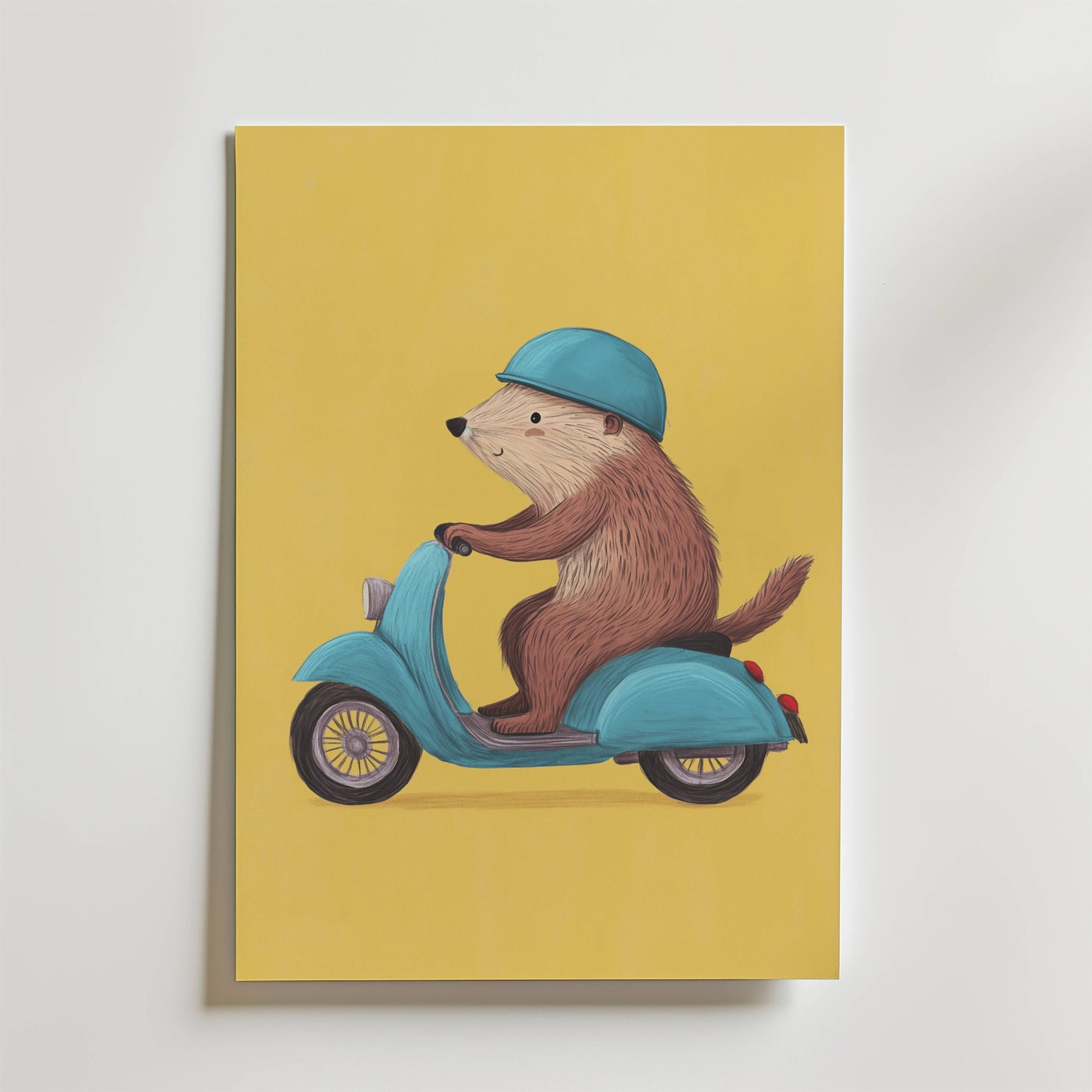 Scooter Bear Poster