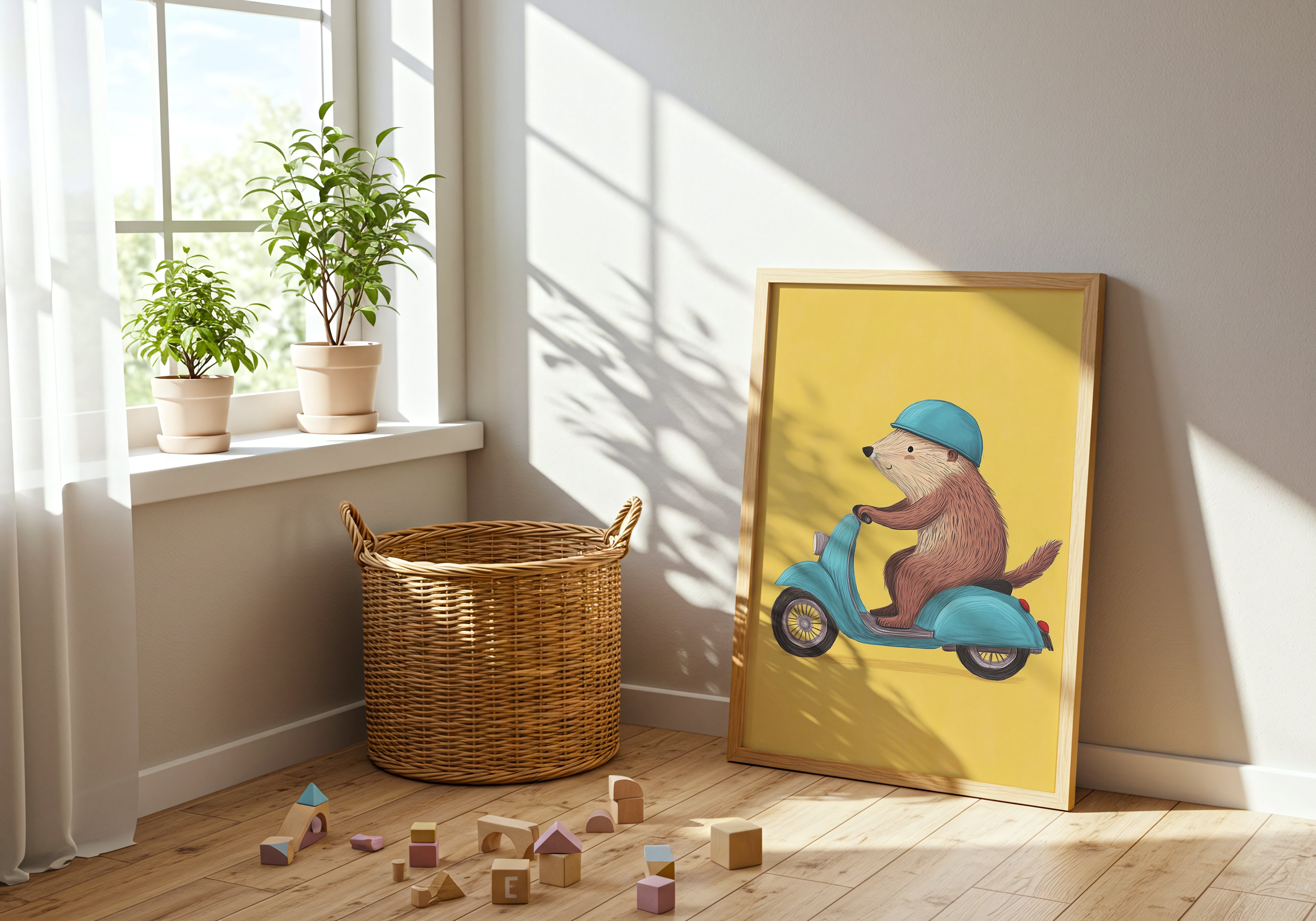 Scooter Bear Poster