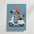 Zebra Ride Poster