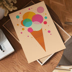 Bubble Ice Cream Poster
