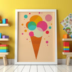 Bubble Ice Cream Poster