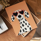 Heart Eyes Dalmatian Poster