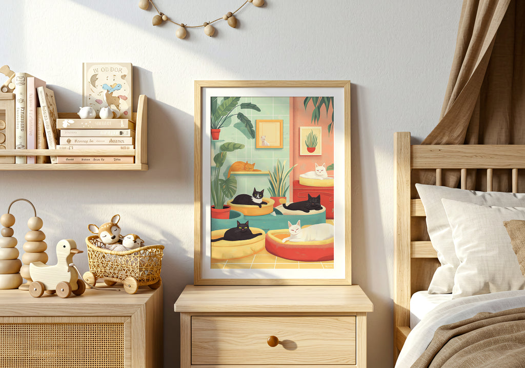 Cozy Cats Poster