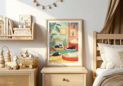 Cozy Cats Poster
