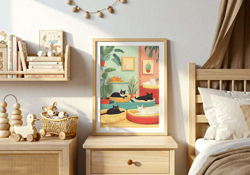 Cozy Cats Poster