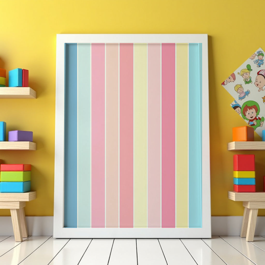 Pastel Stripes Poster