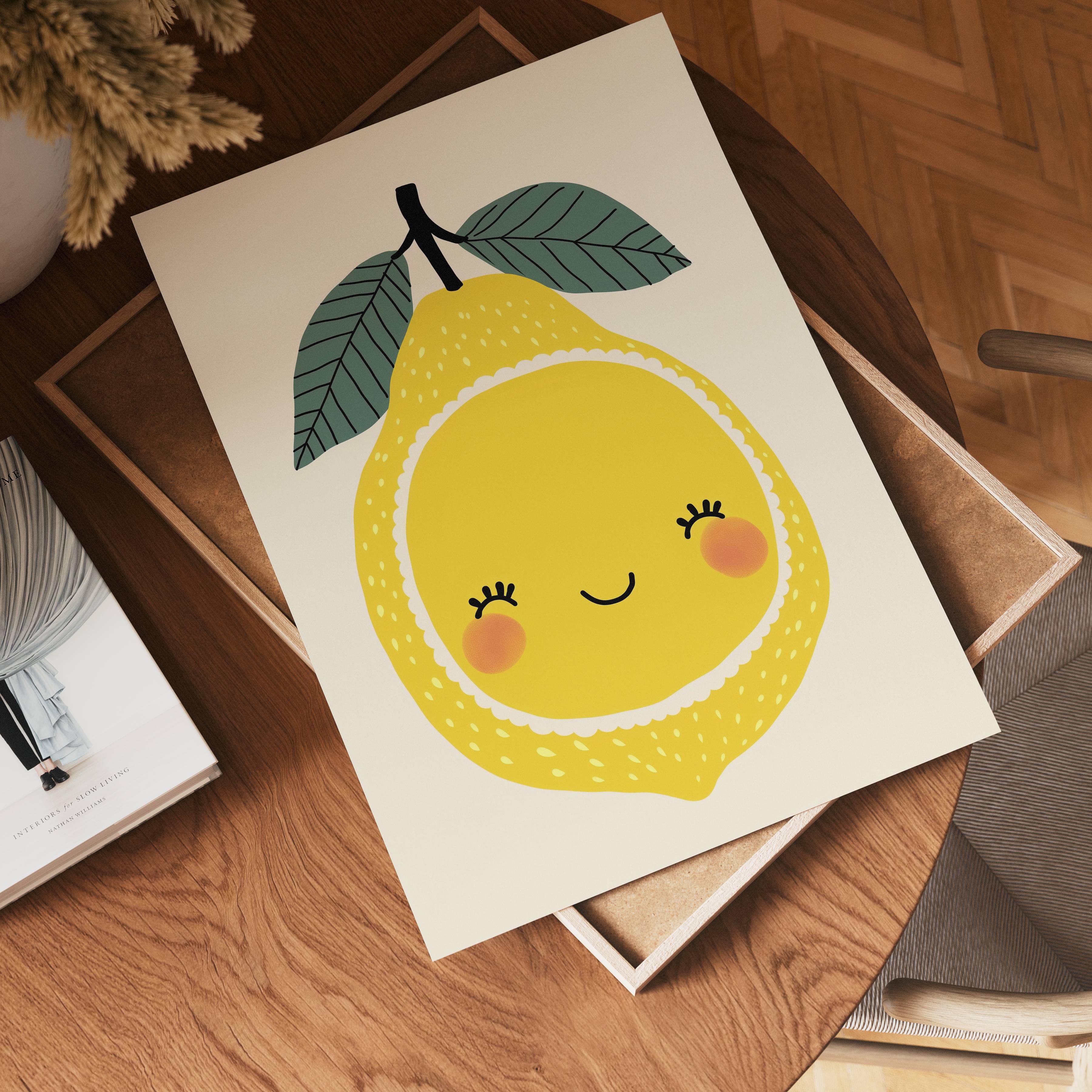 Smiling Lemon Poster