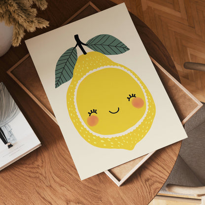 Smiling Lemon Poster