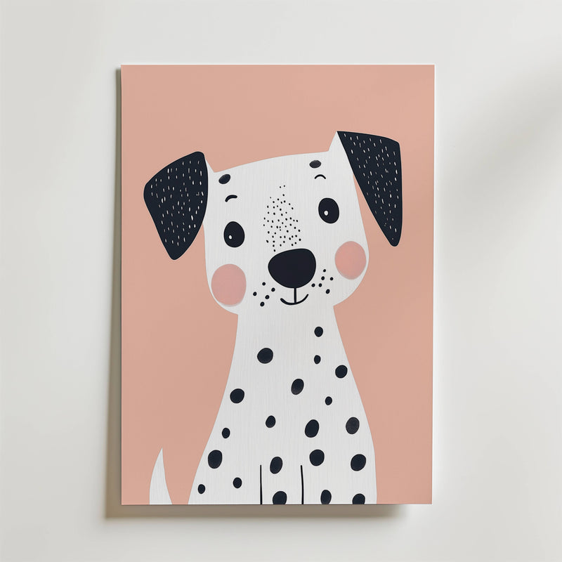 Playful Dalmatian Poster