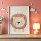 Sleepy Lion Poster