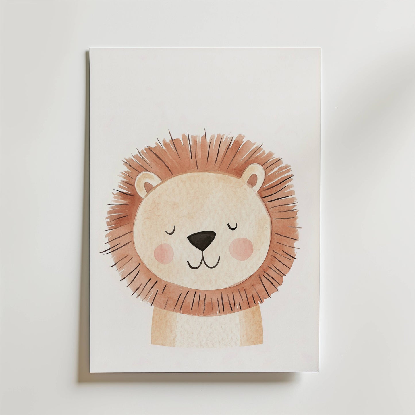 Sleepy Lion Poster
