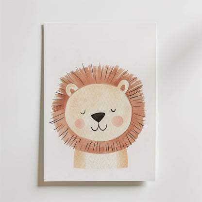 Sleepy Lion Poster