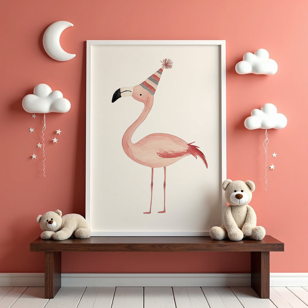 Party Flamingo Poster
