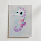 Pastel Seahorse Poster