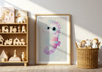 Pastel Seahorse Poster