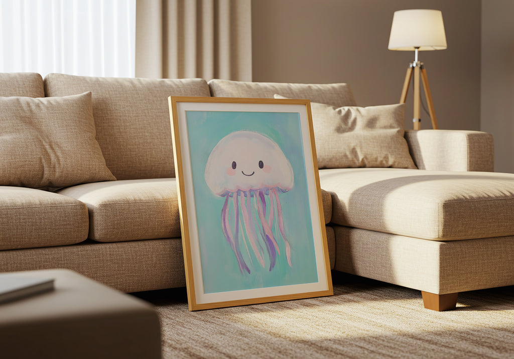 Happy Jellyfish Poster