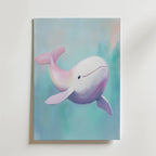 Pastel Whale Poster