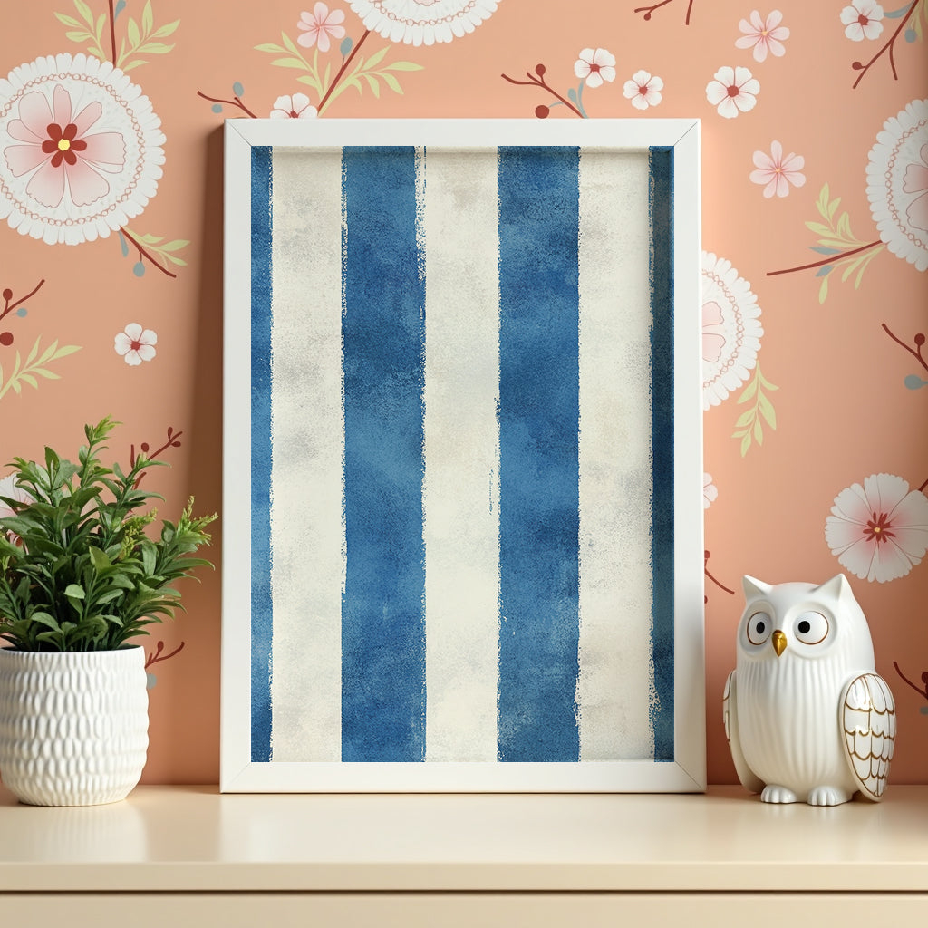 Blue Stripes Poster