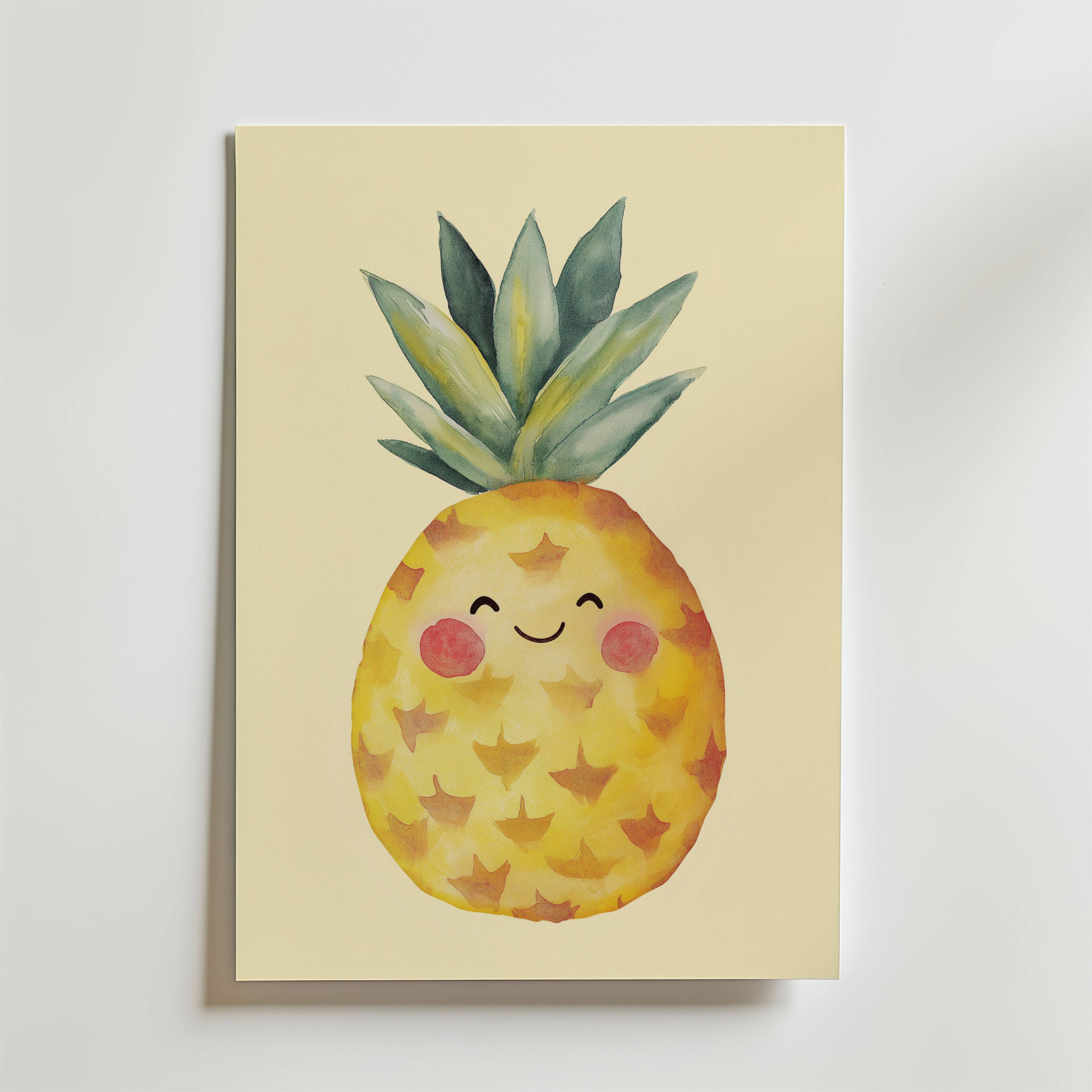 Smiling Pineapple Poster