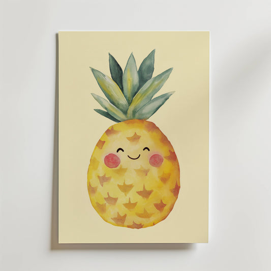 Smiling Pineapple Poster