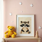 Happy Raccoon Poster