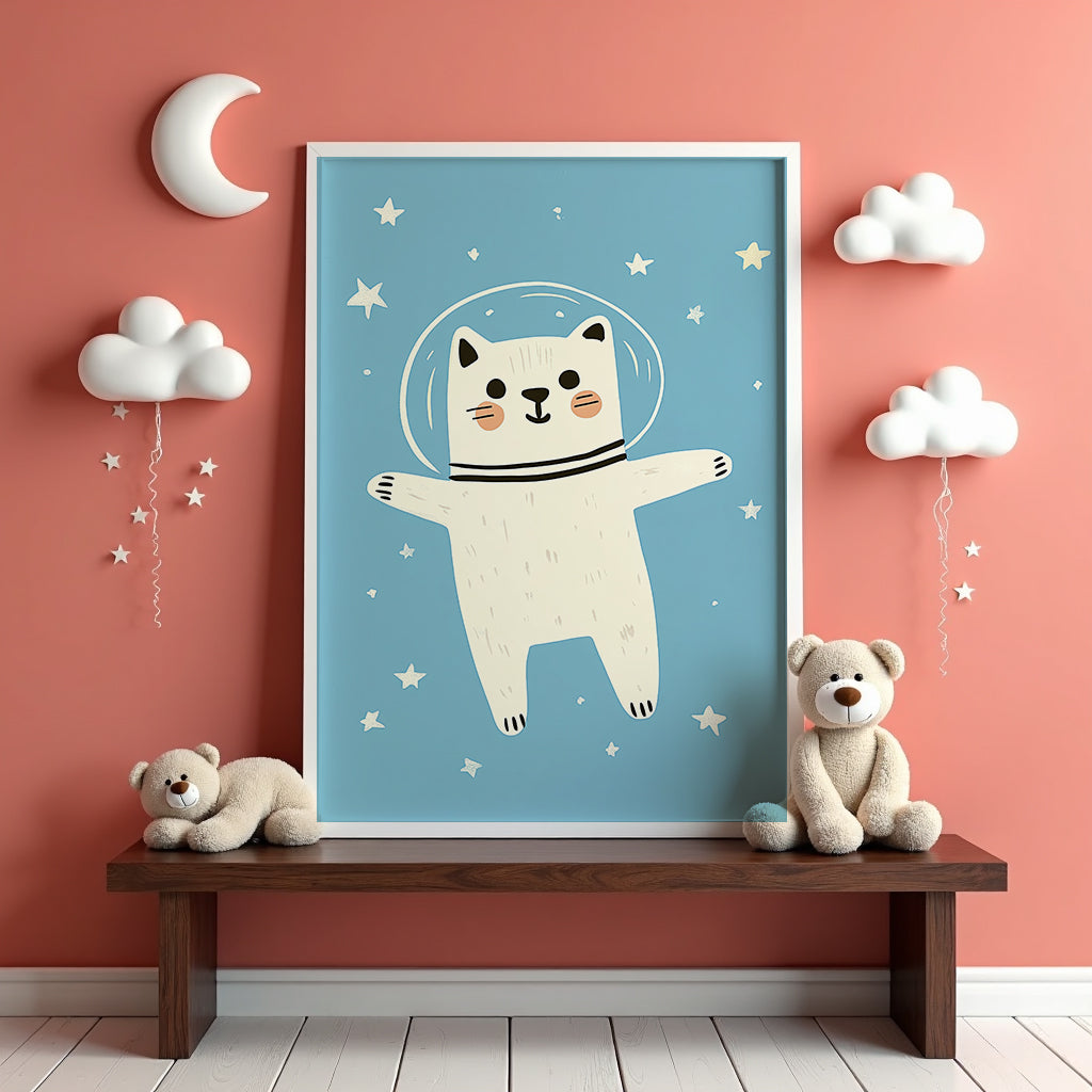 Space Cat Poster