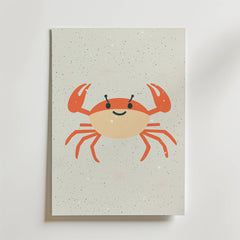 Happy Crab Poster