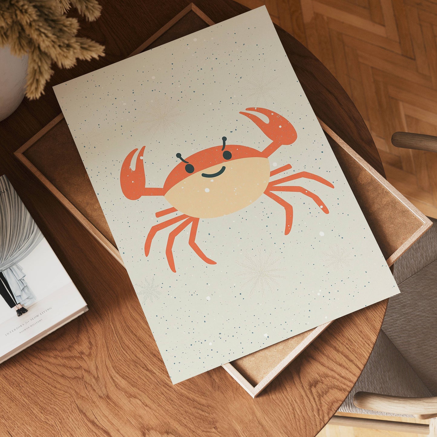 Happy Crab Poster