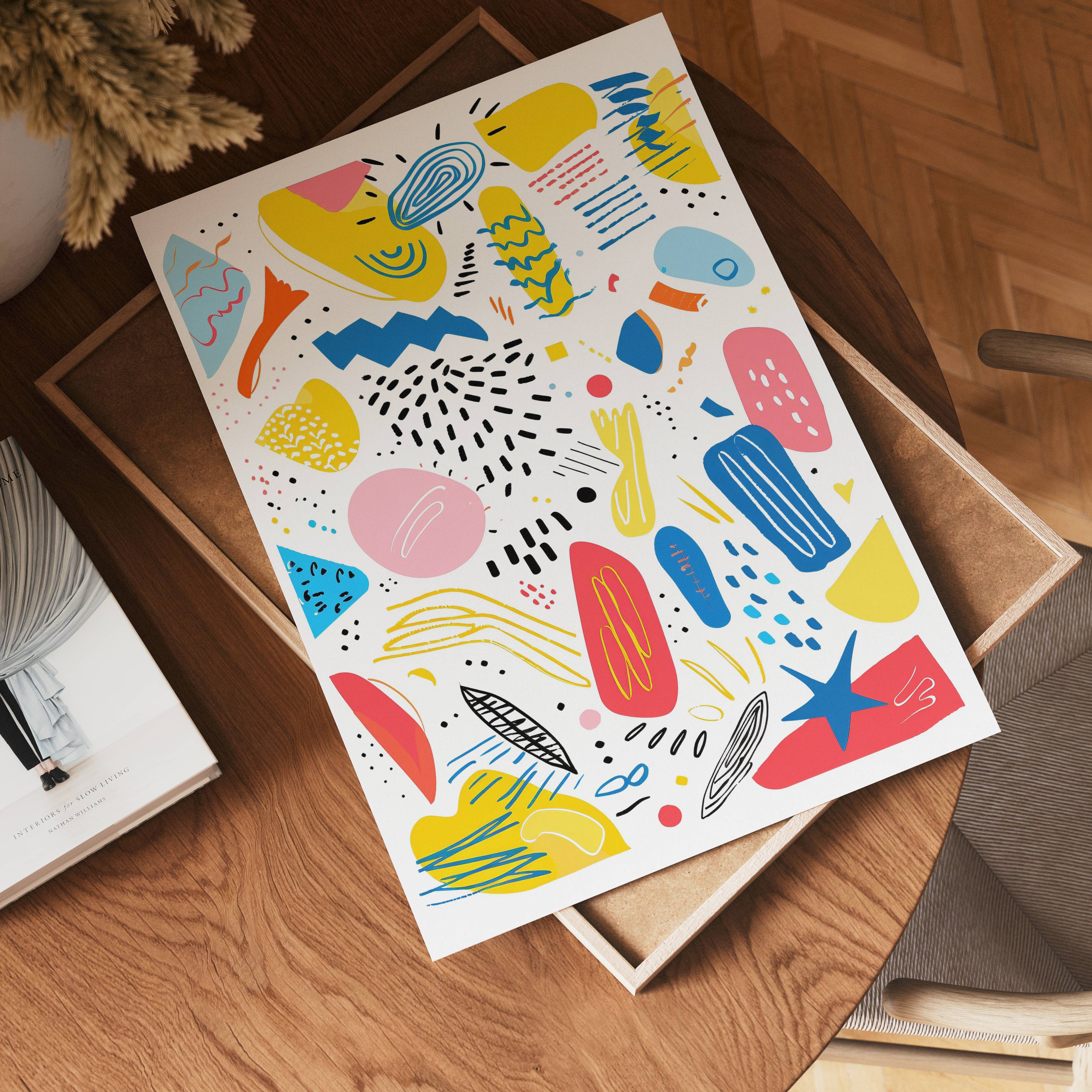 Playful Shapes Poster