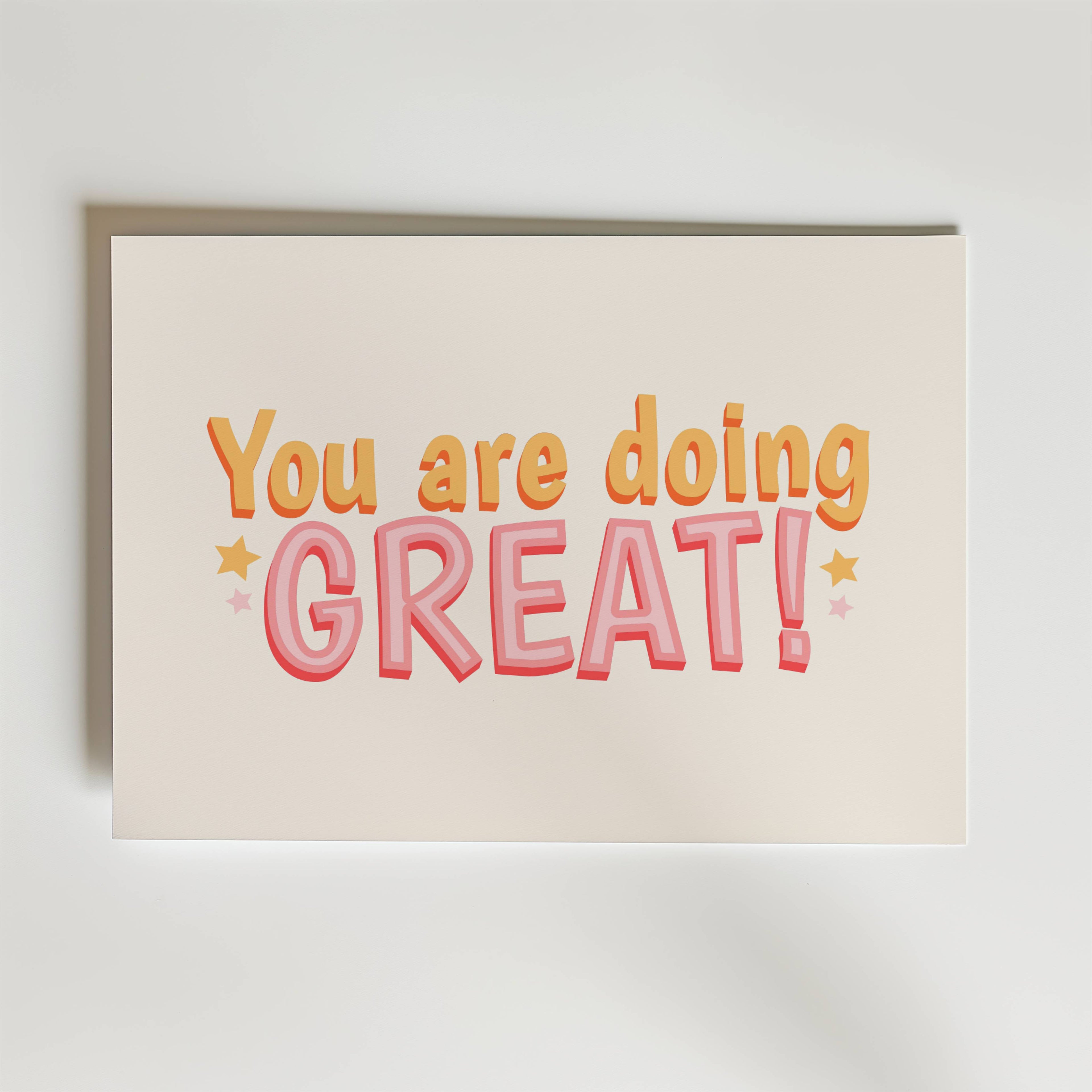 You Are Doing Great Poster