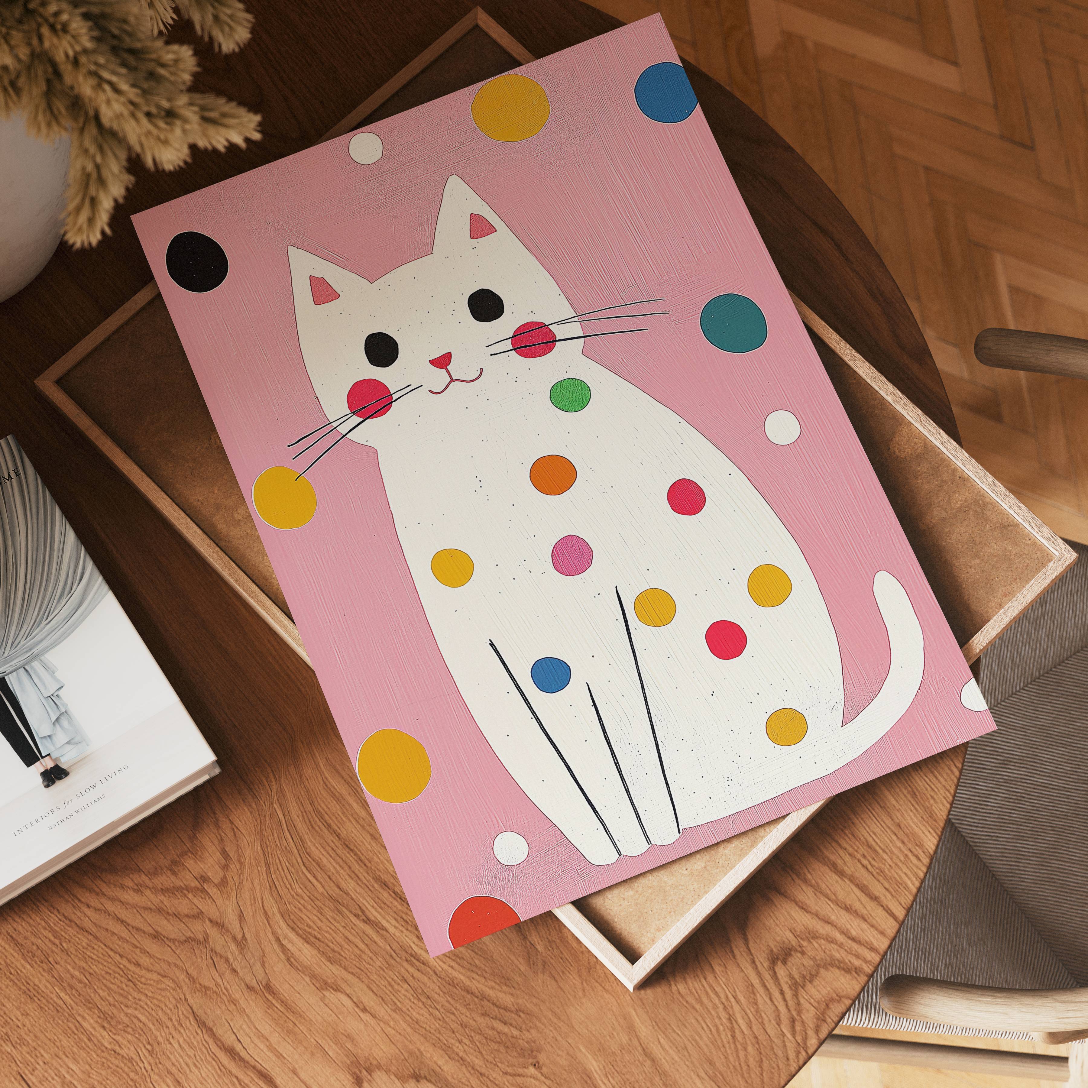 Polka Cat Poster