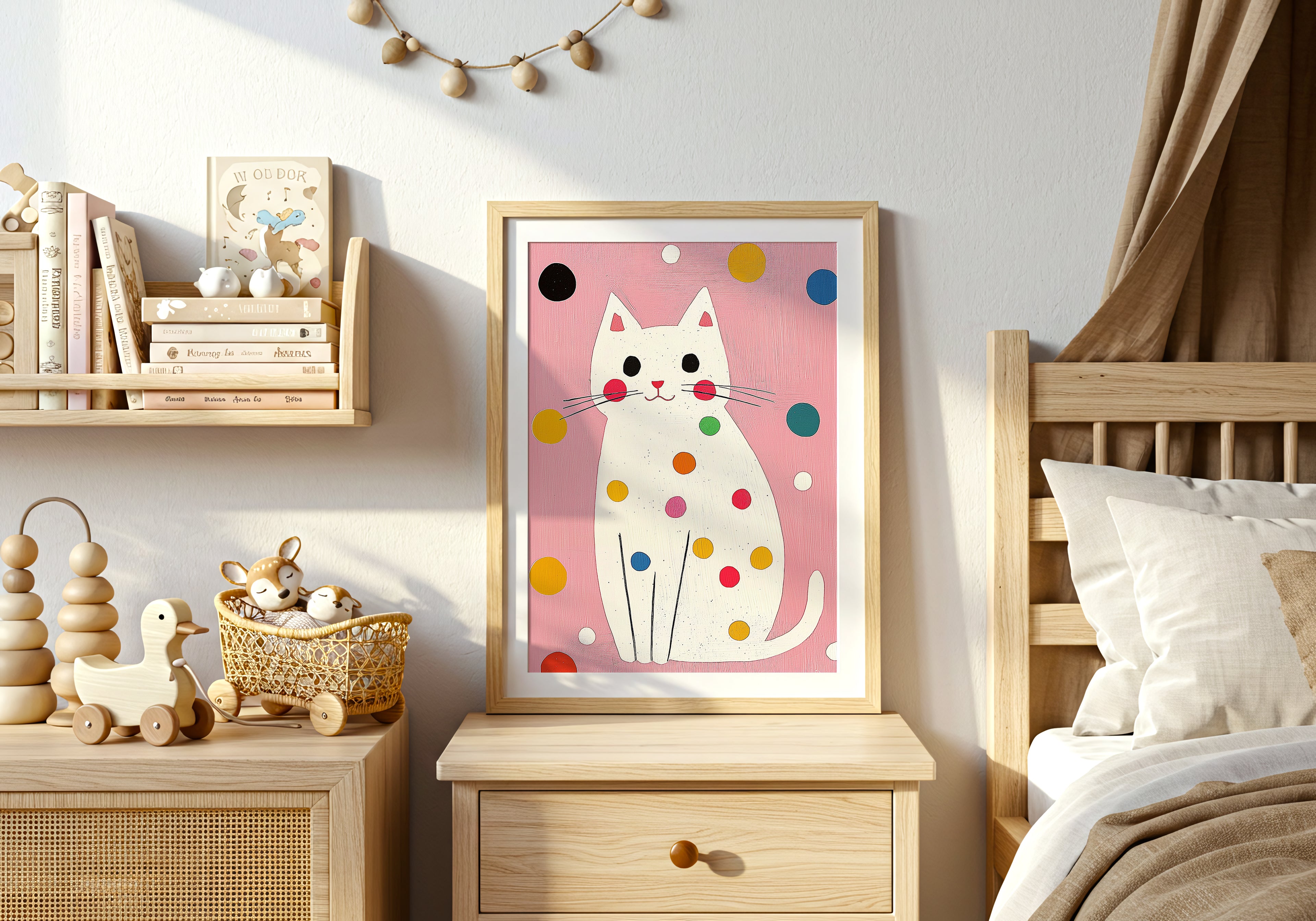 Polka Cat Poster